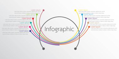 Detaylı raporlar için kullanılan vektör bilgi şablonları. Tüm 11 başlık.