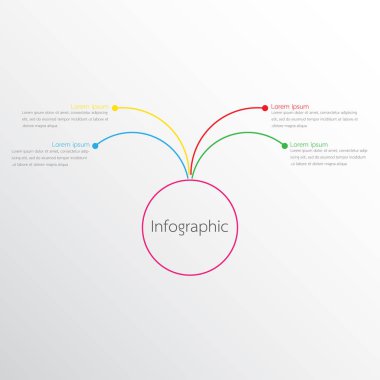 Detaylı raporlar için kullanılan vektör bilgi şablonları. 4 konunun hepsi.