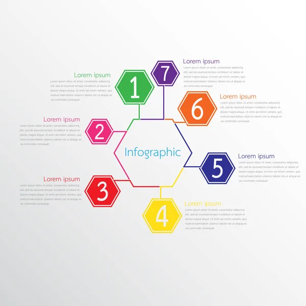 Részletes Jelentésekhez Használt Vektorinfografikai Sablonok Mind Téma — Stock Vector