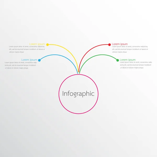 Modelos Infográficos Vetoriais Usados Para Relatórios Detalhados Todos Tópicos —  Vetores de Stock