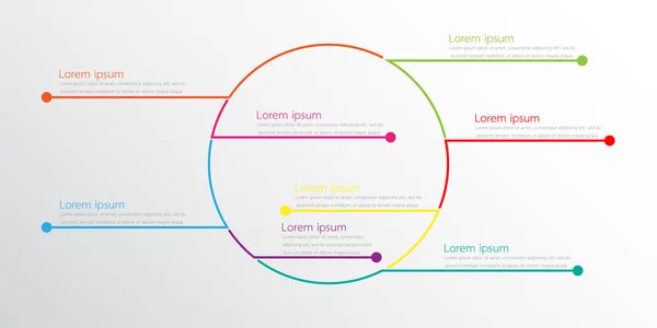 Векторные Инфографические Шаблоны Используемые Подробных Отчетов Темы — стоковый вектор