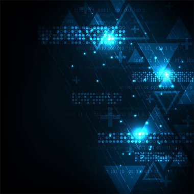 Dijital arkaplan kavramında vektör arkaplan teknolojisi.