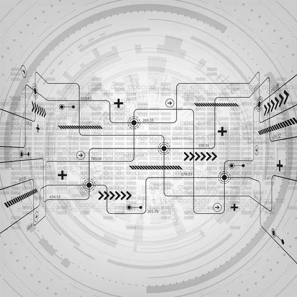 Vector Abstract Tehnologie Fundal Design Circuit Electronic — Vector de stoc