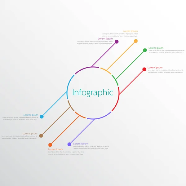 Διανυσματικά Infographic Πρότυπα Που Χρησιμοποιούνται Για Λεπτομερείς Αναφορές Και Θέματα — Διανυσματικό Αρχείο