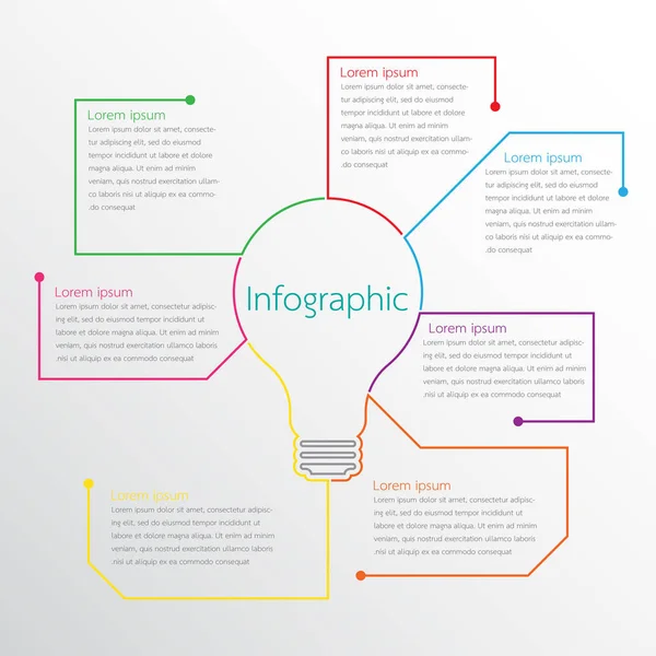 Modelos Infográficos Vetoriais Usados Para Relatórios Detalhados Todos Tópicos — Vetor de Stock