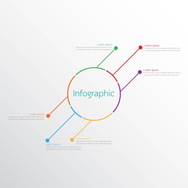 Detaylı raporlar için kullanılan vektör bilgi şablonları. 6 konunun hepsi.