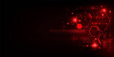 Teknoloji kavramında vektör arkaplan.