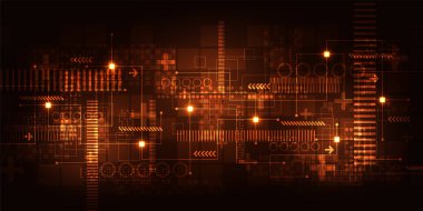 Dijital arkaplan kavramında vektör arkaplan teknolojisi.