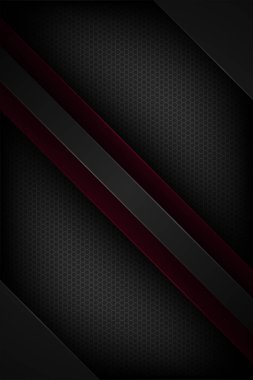 Üst üste binen özelliklere sahip siyah soyut vektör arkaplanı.