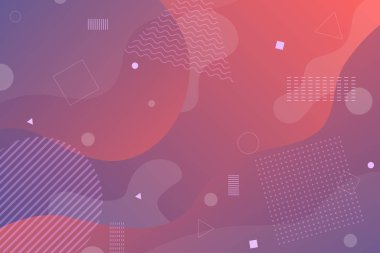 Bir öğe olarak en az geometri ve dalga şekli kullanarak renkli soyut arka plan ve geçiş.