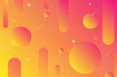 Bir öğe olarak en az geometriyi kullanarak renkli soyut arka plan.