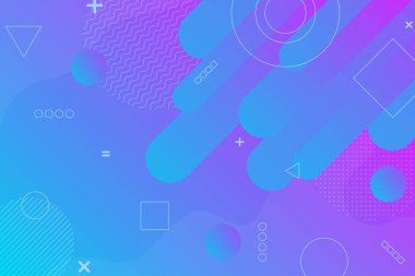 Bir öğe olarak en az geometriyi kullanarak renkli soyut arka plan.