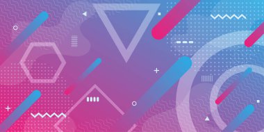 Bir öğe olarak en az geometriyi kullanarak renkli soyut arka plan.