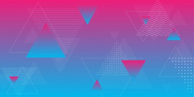 Bir öğe olarak en az geometriyi kullanarak renkli soyut arka plan.