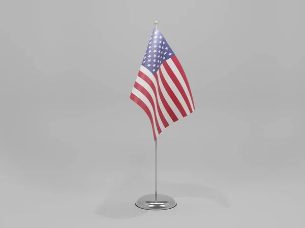 Amerika Birleşik Devletleri Ulusal Bayrağı, Beyaz Arkaplan - 3D Hazırlama