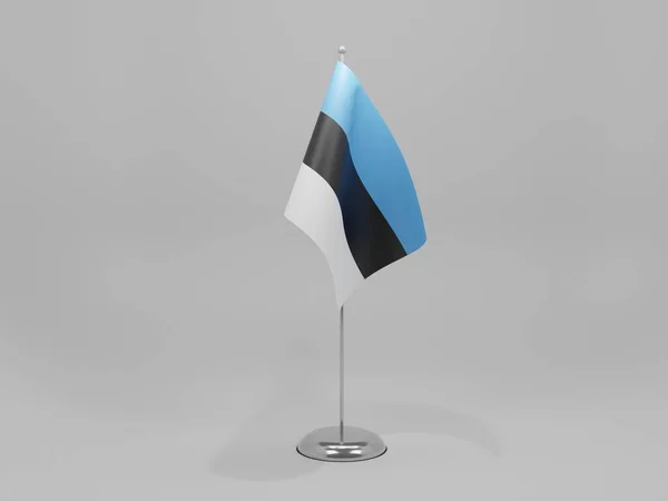 Estonia National Flag White Background Render — стокове фото