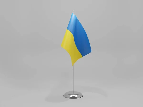 Ukraine National Flag White Background Render — стокове фото