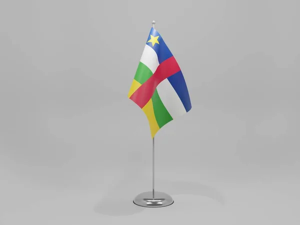 Nationale Vlag Van Centraal Afrikaanse Republiek Witte Achtergrond Render — Stockfoto