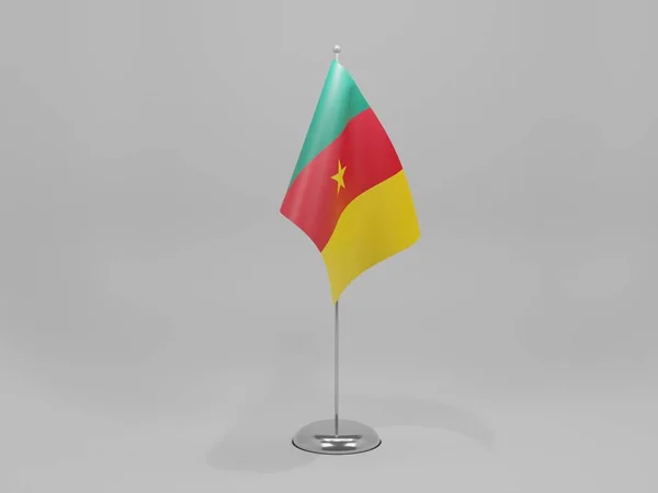 Kamerun Ulusal Bayrağı, Beyaz Arkaplan - 3D Render