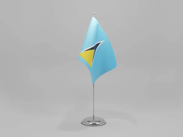 Bandeira Nacional Santa Lúcia Fundo Branco Render — Fotografia de Stock