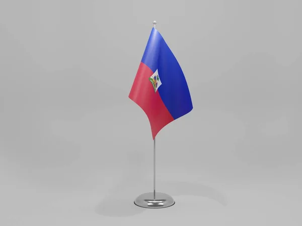 Haiti Nemzeti Zászló Fehér Háttér Render — Stock Fotó