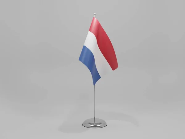 Bandeira Nacional Holanda Fundo Branco Render — Fotografia de Stock