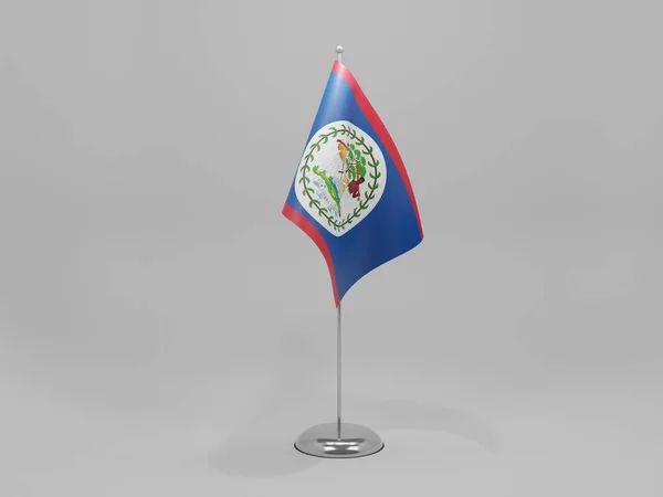 Belize National Flow Белый Фон Render — стоковое фото