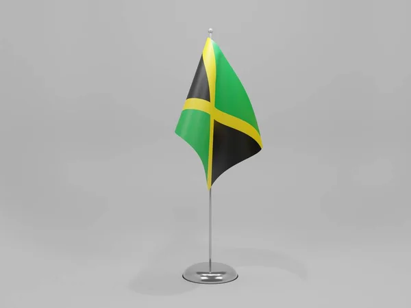 牙买加国旗 白色背景 3D渲染 — 图库照片