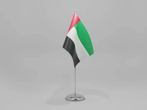 United Arab Emirates National Flag White Background Render — Stock Photo, Image