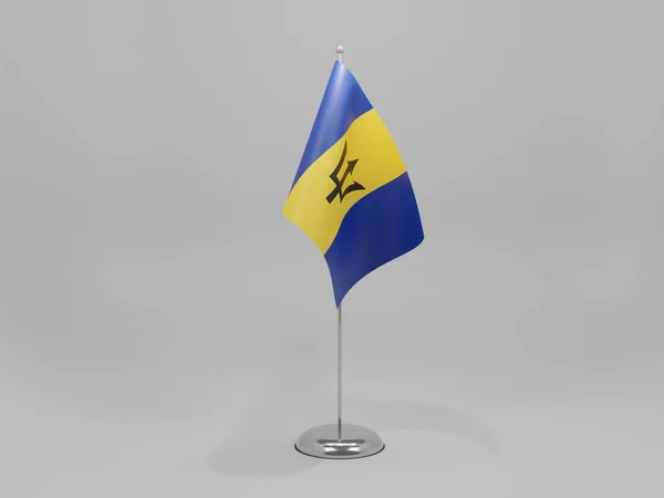 Bandeira Nacional Barbados Fundo Branco Render — Fotografia de Stock