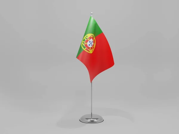 Portugal National Flag White Background Render — Stock Photo, Image