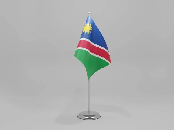 纳米比亚国旗 白色背景 3D渲染 — 图库照片