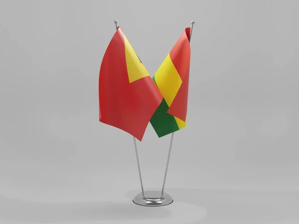 Bolivia East Timor Cooperation Flags White Background Render — 스톡 사진