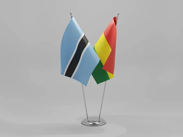 Βολιβία Μποτσουάνα Σημαίες Συνεργασίας Λευκό Φόντο Render — Φωτογραφία Αρχείου