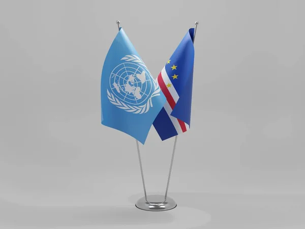 カーボベルデ 国連協力旗 3Dレンダリング — ストック写真