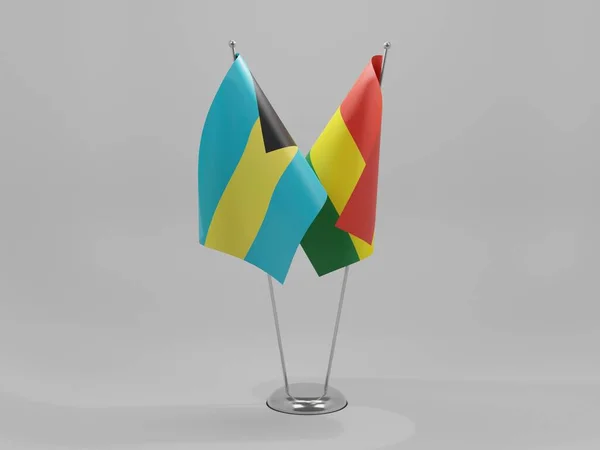 Bolivya Bahamalar Şbirliği Bayrakları Beyaz Arkaplan Render — Stok fotoğraf