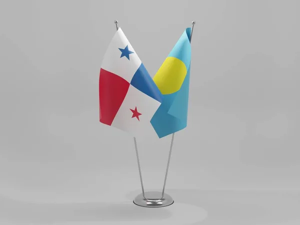 巴拿马合作旗 白色背景 3D渲染 — 图库照片
