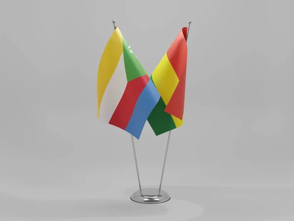 볼리비아 Comoros Cooperation Flags White Background Render — 스톡 사진