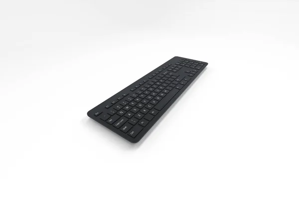 Teclado Ordenador Moderno Renderizado — Foto de Stock