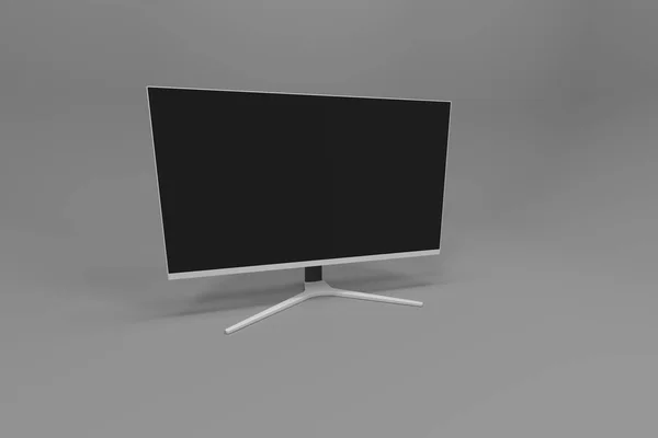 Modern Számítógép Monitor Render — Stock Fotó