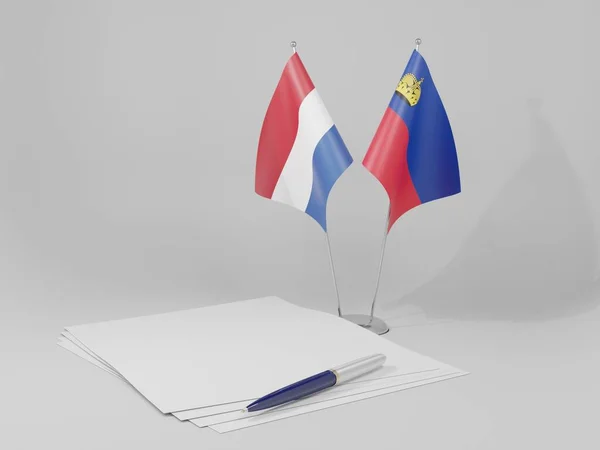 Флаги Нидерландов Белый Фон Рендер — стоковое фото