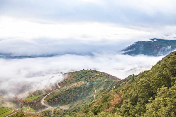 Vista Panorámica Los Pirineos Cerca Baga Cataluña España — Foto de Stock