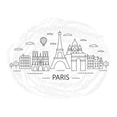 Paris vektör illüstrasyonu