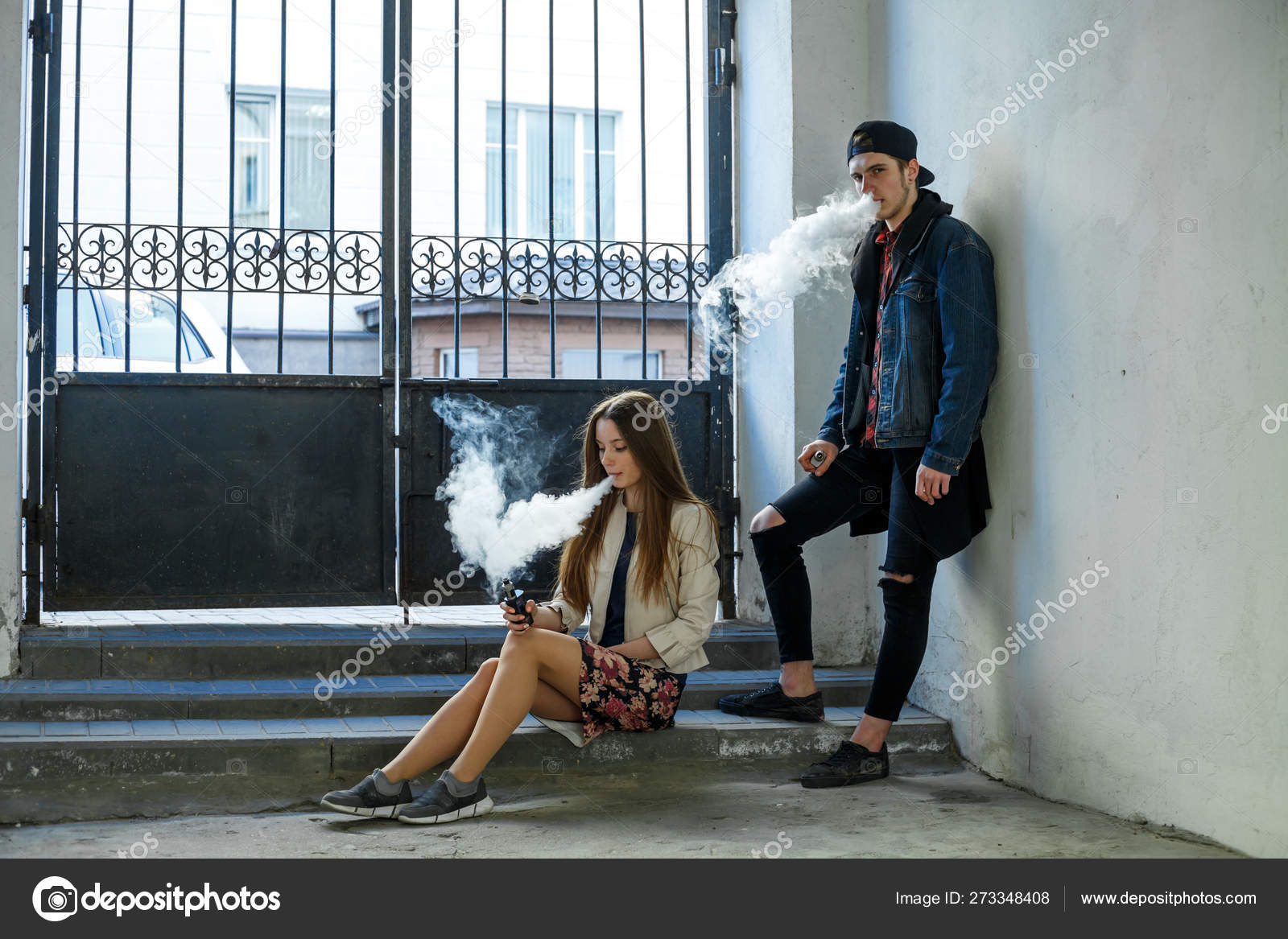 Teenager Young Cute Girl Casual Clothes Guy Stock Photo by ©creativephotographing.mail.ru 273348408
