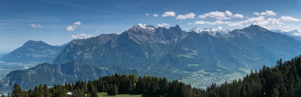 Hermoso Paisaje Montaña Con Una Vista Fantástica Los Alpes Suizos —  Fotos de Stock