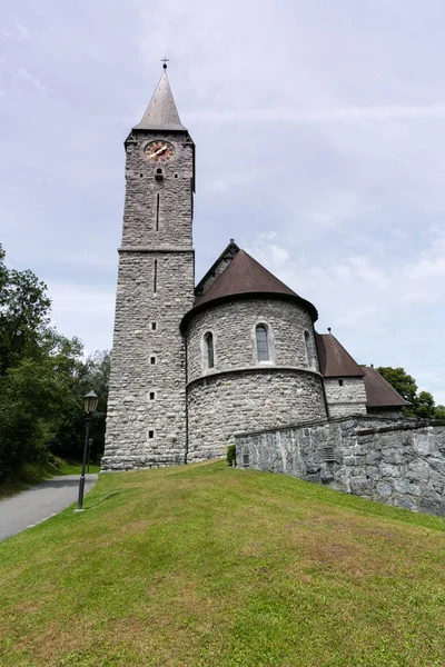 Historische Kirche Balzerdorf Liechtenstein — Stockfoto