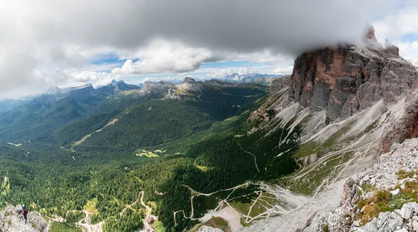 Pintoresco Paisaje Montaña Val Gardena Alta Badia Los Dolomitas Italia — Foto de Stock