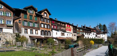 Werdenberg, Sg / İsviçre - 31 Mart 2019: tarihi Werdenbe
