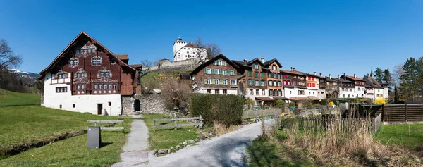 Werdenberg, SG / Suíça - 31 de março de 2019: Werdenbe histórico — Fotografia de Stock