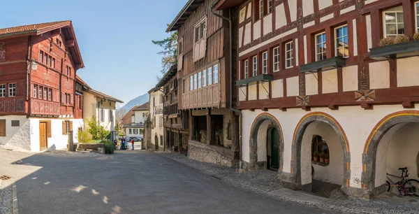 Werdenberg, Sg / İsviçre - 31 Mart 2019: Werdenberg villag